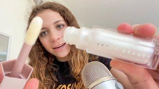 ASMR Diamond Milk Lipgloss: lipgloss noises, application, trigger word 