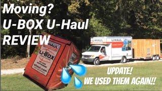 REVIEW *UPDATE* for U-BOX U-Haul Boxes Pods Moving Long Distance Move | Moving Out of State