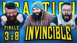 Invincible 3x8 FINALE REACTION!! "I Thought You'd Never Shut Up"