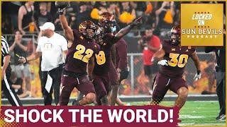 Unscripted reaction to Arizona State Sun Devils football stunning the world with an upset over Utah