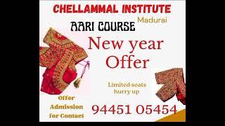 Aari Embroidery class Best training institute  Chellammal institutemadurai-9445105454,9043557425