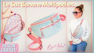  #DIY TUTORIAL with FREE PATTERN  The MULTI-POCKET Bum Bag #ByMélou 