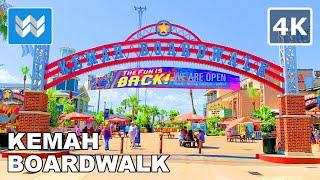 [4K] Kemah Boardwalk in Texas USA (Southeast of Houston) - Walking Tour & Travel Guide 