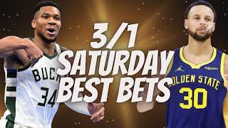 Best NBA Bets, Player Prop Picks, Parlays, Predictions FREE Saturday Today March 1st 3/1