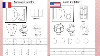 Apprendre la lettre D  Vidéo Educative  Learn the Letter D Coloring