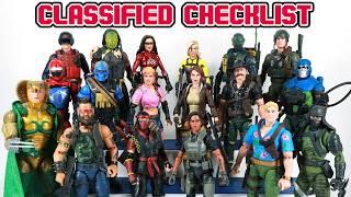 G.I. Joe Classified Checklist 2020 - 2023