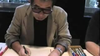 Monkey Punch (Kazuhiko Katō) drawing Lupin III, August 2003