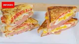 Two Breakfast Sandwich Recipes | How to Make Sandwhiches | Infoods