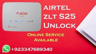 Airtel ZLT S25 Unlock All Network||100 %Working