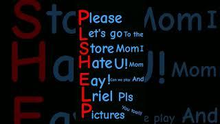 you can say with the red letters and the blue ones....