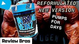 🟢 INSANE VEINZ PUMP FORMULA PRE WORKOUT REVIEW - REFORMULATED VERSION SUPPLEMENT - GIVEAWAY DETAILS