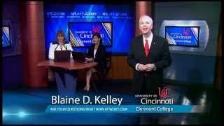 Blaine Kelley on WLWT TV5 for UC Clermont College