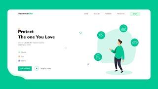 Responsive Landing page Using HTML, CSS & JavaScript