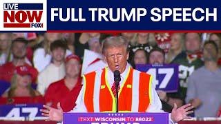 WATCH: Trump wears orange vest during campaign speech in battleground Wisconsin | LiveNOW from FOX