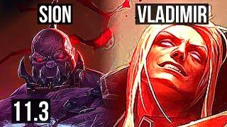 SION vs VLADIMIR (MID) | 5/1/7, 1.5M mastery, 400+ games | BR Diamond | v11.3