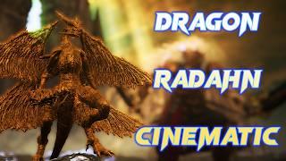 Ancient Dragon Lansseax Vs Promised Consort Radahn [ Cinematic No Hit ] - Elden Ring