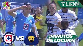 ¡Pitazo y 2 GOLES en 3 MINUTOS! ¡DE LOCURA!| Cruz Azul 1-1 Pumas | Liga Mx Femenil AP2024-J16 | TUDN