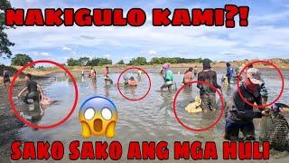 Nakigulo kami sa mga tao grabe sako sako timba timba na ang nahuli sa dami ng isdang pinamigay