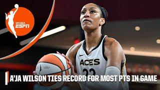 A’ja Wilson 53 POINTS  Ties record for most in a game in WNBA history [HIGHLIGHTS]