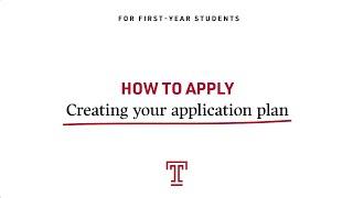 How to Apply to Temple University