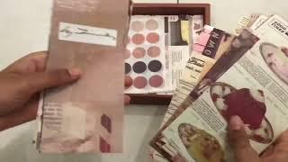 Opening a vintage scrapbook set from Amazon