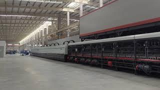 The continuous glass tempering line more than 60 meters for architectural glass in CSG