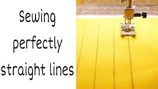 How to sew in a straight line for beginners |sewing hack|