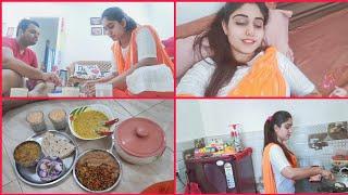 Indian Wife Lunch Routine | Indian Couple Routine | Lifestyle Daily Hindi Vlog | Indian Recipes