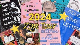 ALL THE ZINES I MADE IN 2024 ⋆˙⟡ (ZINE TOUR)