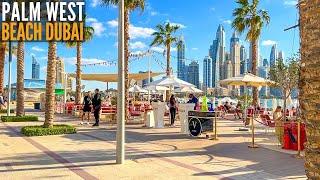 Palm West Beach at Palm Jumeirah Dubai Complete Walk | Dubai Tourist Attraction