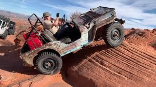 Grampa's Jeep on Milt's Mile During Winter 4x4 Jamboree 2021