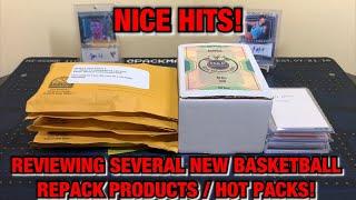 *NICE HITS!* REVIEWING SEVERAL NEW NBA BASKETBALL REPACK PRODUCTS / MYSTERY HOT PACKS