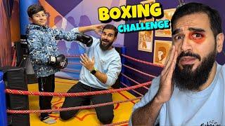 Boxing challenge with my son  Kon jeetey ga ?