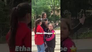 Ethan Mbappé with the little kids