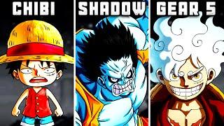 The Evolution Of Monkey D. Luffy In One Piece