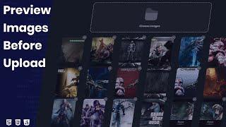 How to preview images before upload | HTML, CSS & JavaScript