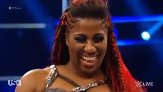 Charlotte  vs Ember Moon.Ember moon attacks Charlotte  & Bayley Charlotte Backstage segment 7/23/19