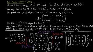 Two-Player Zero-Sum Games