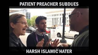 An INTENSE Street Debate - A Muslim man STOOD HIS GROUND against a Christian preacher