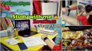 My study Routine near exam || Study with me  || Girls study motivation‍ || #study #motivation