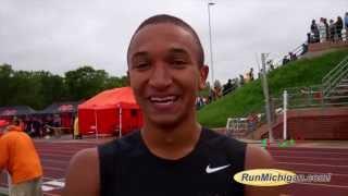 Interview: Donavan Brazier - 2015 MHSAA Boy's 800m State Champion