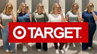 THE BEST JUMPSUIT + WIDE LEG JEANS FROM TARGET! | PLUS SIZE HAUL