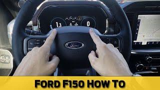 Steering Wheel and Digital Cluster Screen in the Ford F150 (2020 - 2024 models)