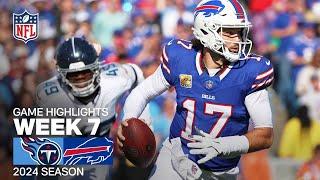 Tennessee Titans vs. Buffalo Bills | 2024 Week 7 Game Highlights