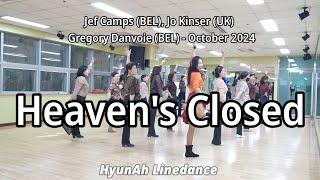 Heaven's Closed Linedance  중급라인댄스 데모영상 #고양문화의집 #현아라인댄스