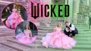 Glinda Photoshoot Behind the Scenes (Wicked Movie Cosplay)