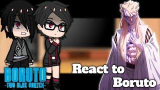 Uchiha Clan React To Boruto || Boruto Two Blue Vortex || Gacha React