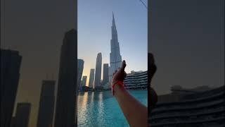 Dubai Fountain Show at Burj Khalifa #dubai #burjkhalifa #shorts