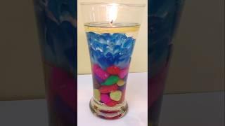 1 Minute easy Water candles | Diwali Decoration | Floating candles DIY candle making at home #shorts