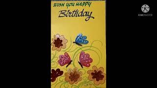 Chikku art Creations/2.Colorfull birthday card by using poster colors.